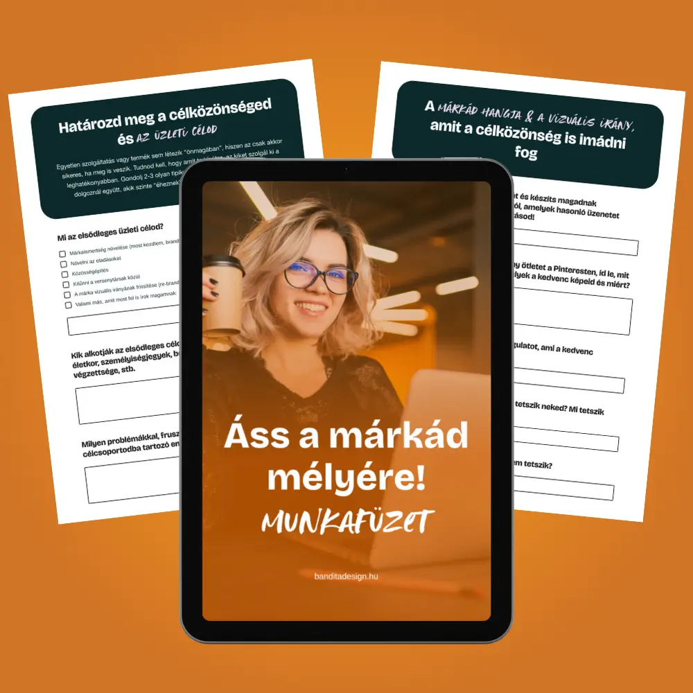 Áss a márkád mélyre munkafüzet segít, hogy vállalkozóként bizalmat építs ki a célközönségedben úgy, hogy a kérdésekre adott válaszaidat ügyesen beépíted a vállalkozásod kommunikációjába.