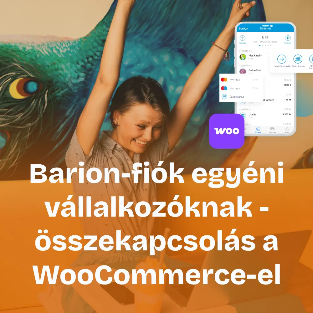 Barion számla nyitás egyéni vállalkozóknak és összekapcsolás online fizetéshez a WooCommerce webshoppal
