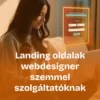 Ajánlatból eladás - landing oldal készítés worshop szolgáltatóknak